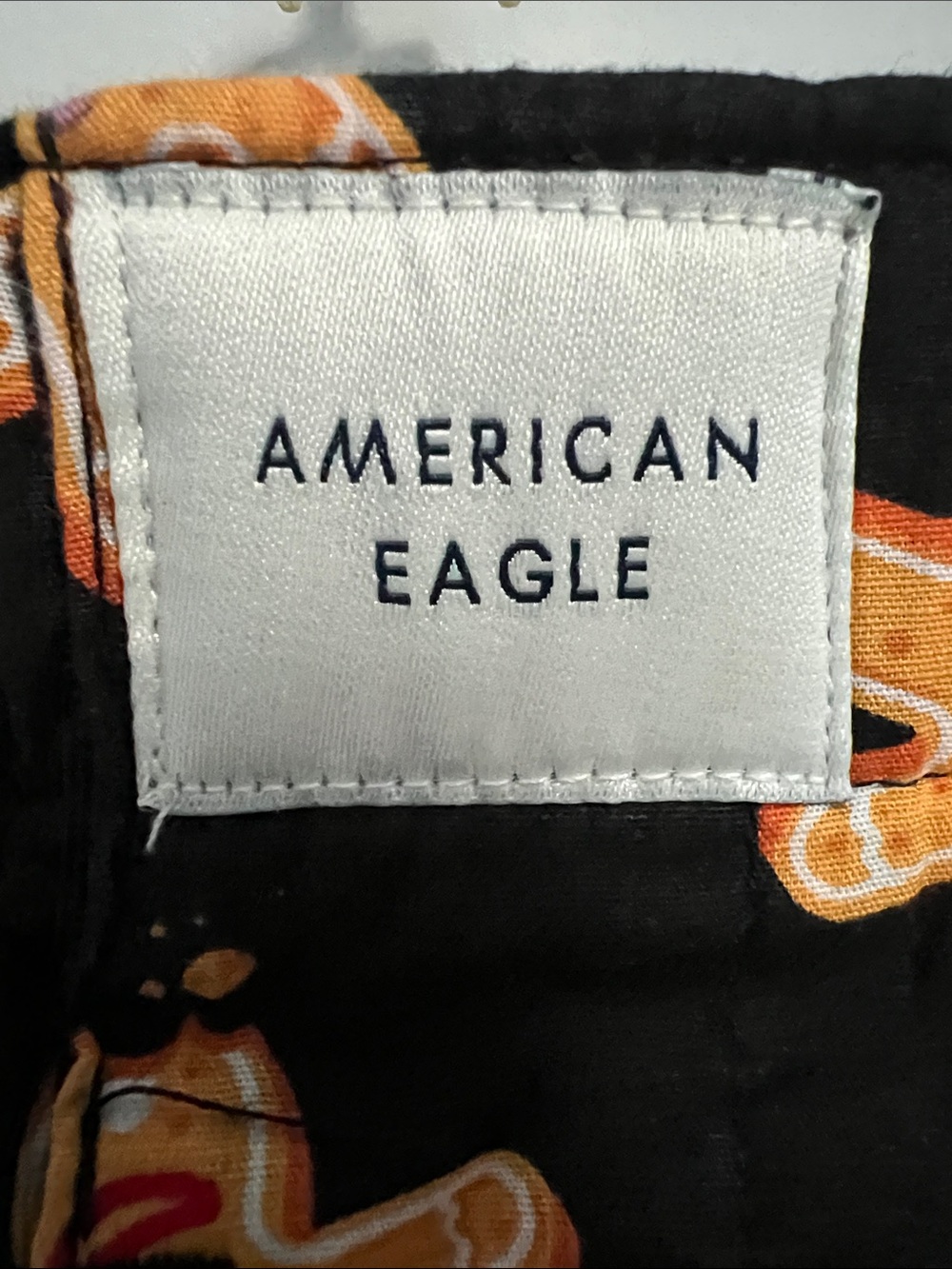 American Eagle Outfitters | Black Shorts with Gingerbread NWT Print Sz S (29-31) - Picture 2 of 16